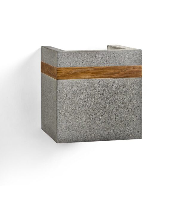 Wandlampe aus Holz und Beton | Stilhand | Silvia