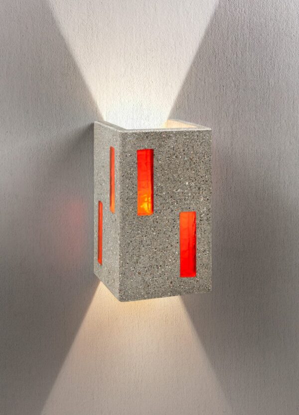 Wandlampe aus Beton und Harz | Stilhand | Unda