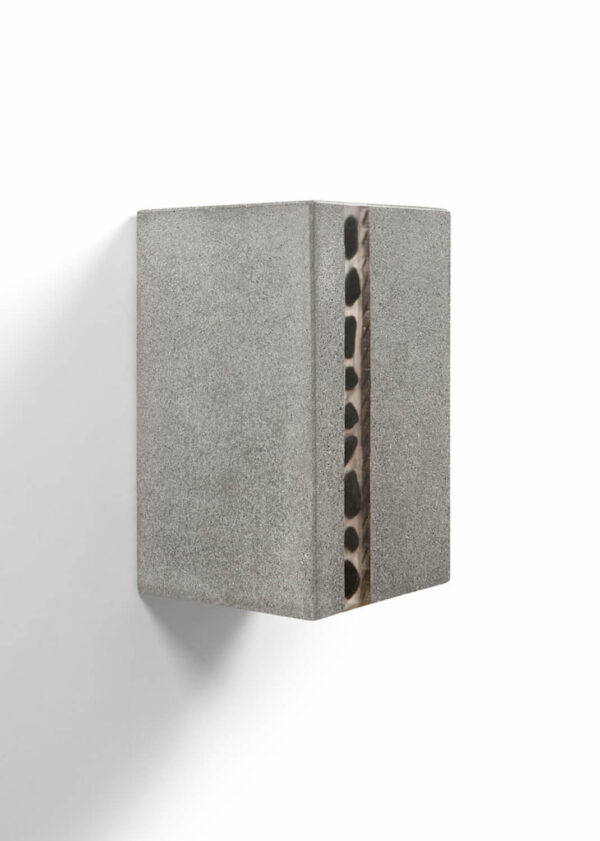 Handgefertigte Wandlampe aus Beton und Harz | Zebra | Stilhand